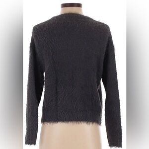 Velvet Fuzzy Grey Sweater